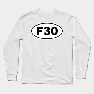 F30 3 Series Chassis Code Marathon Style Long Sleeve T-Shirt